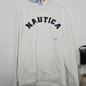 Unisex Nautica White Logo Hoodie